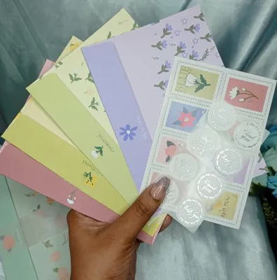 8 Pcs Floral Patterns Letter Envelope